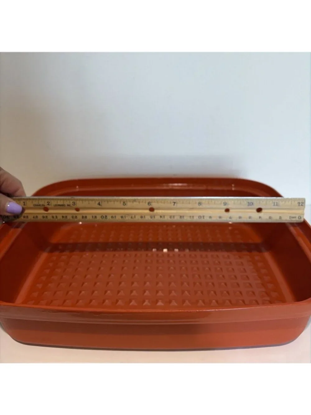 Vintage Tupperware Large Season Serve Marinade Container 1294-7 Paprika with Lid
